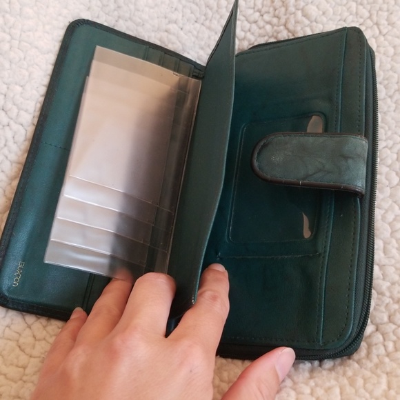 Green marbled wallet in excellent condition - Picture 6 of 8